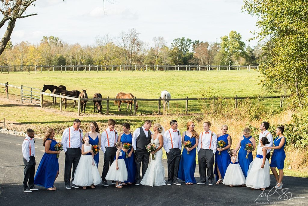 melissa kelly photography horse farm wedding photos